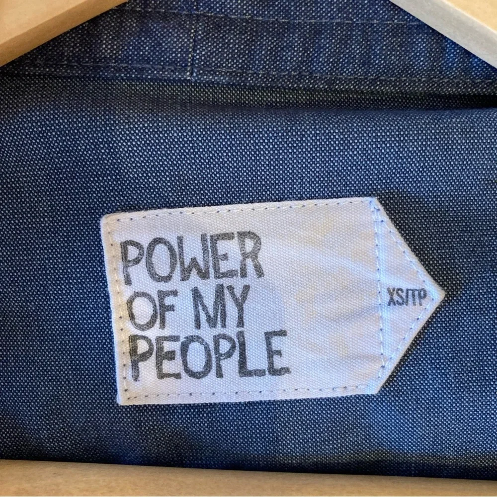 Power of my people, denim duster, XS/S - Picture 3 of 5